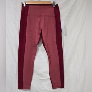 NWT Athleta Transcend Colorblock 7/8 Leggings Large